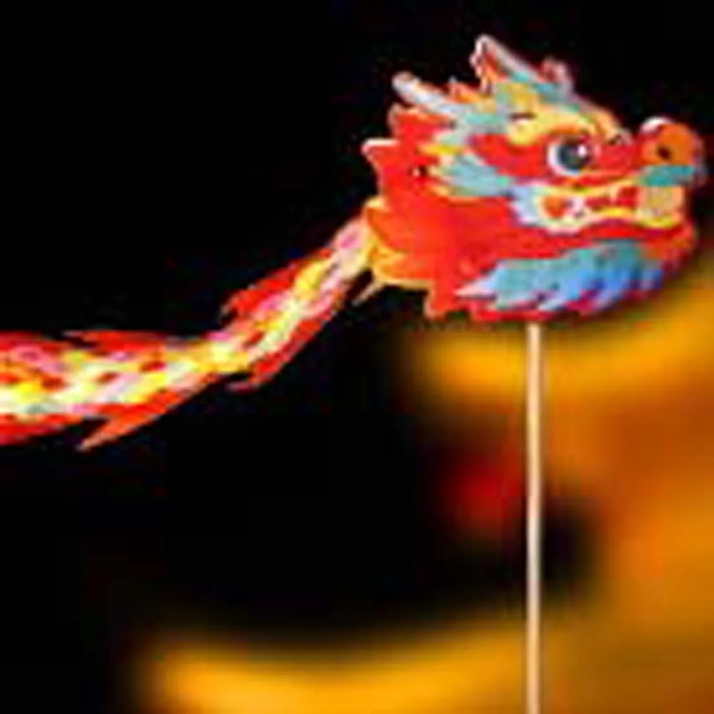 

Chinese Style Children's Loong Lantern Handheld DIY Material Bag Mid-Autumn Festival Lamp Handmade Intangible Cultural
