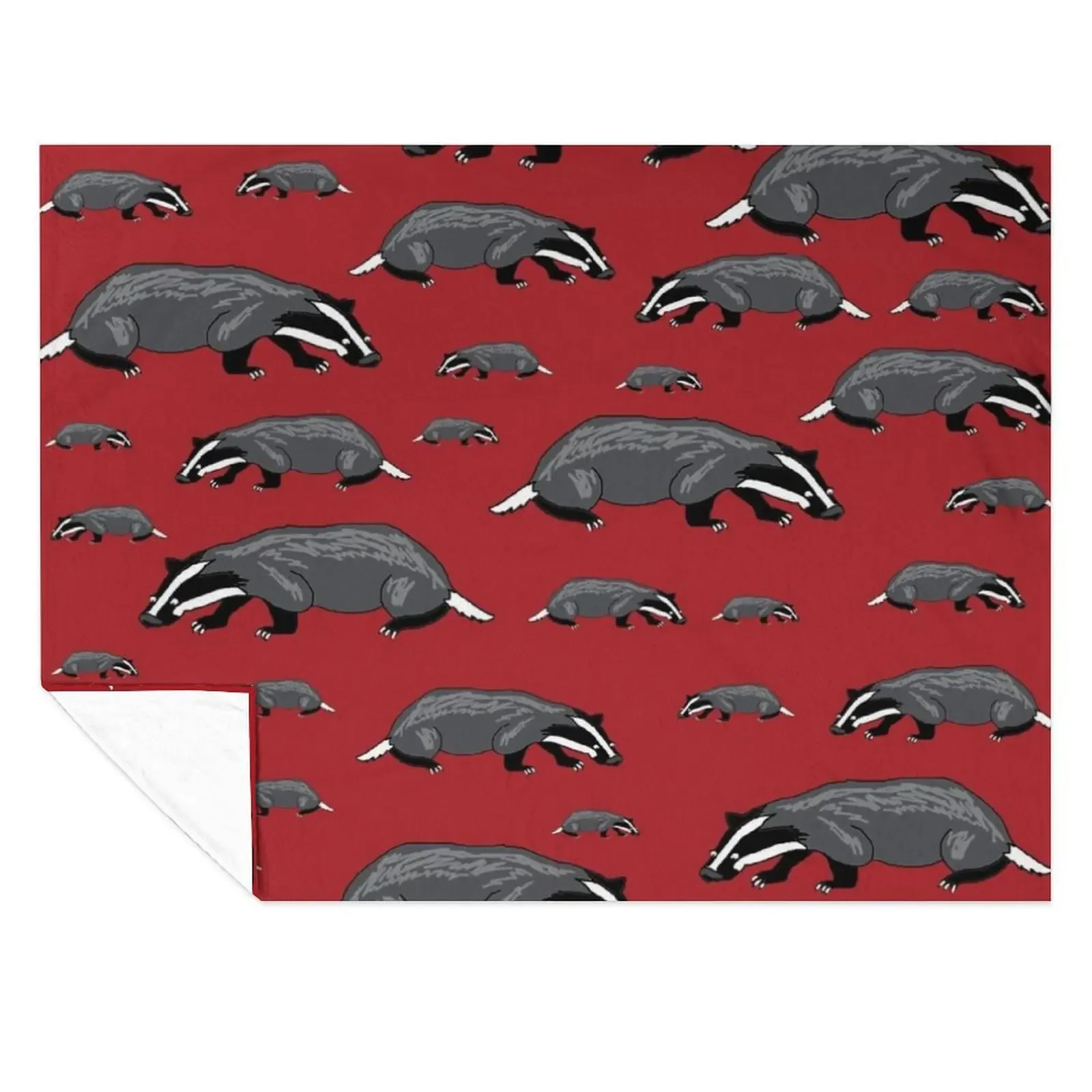 

Save The Badgers Red Cartoon Throw Blanket decorative Stuffeds Luxury St For Sofa Thin Blankets