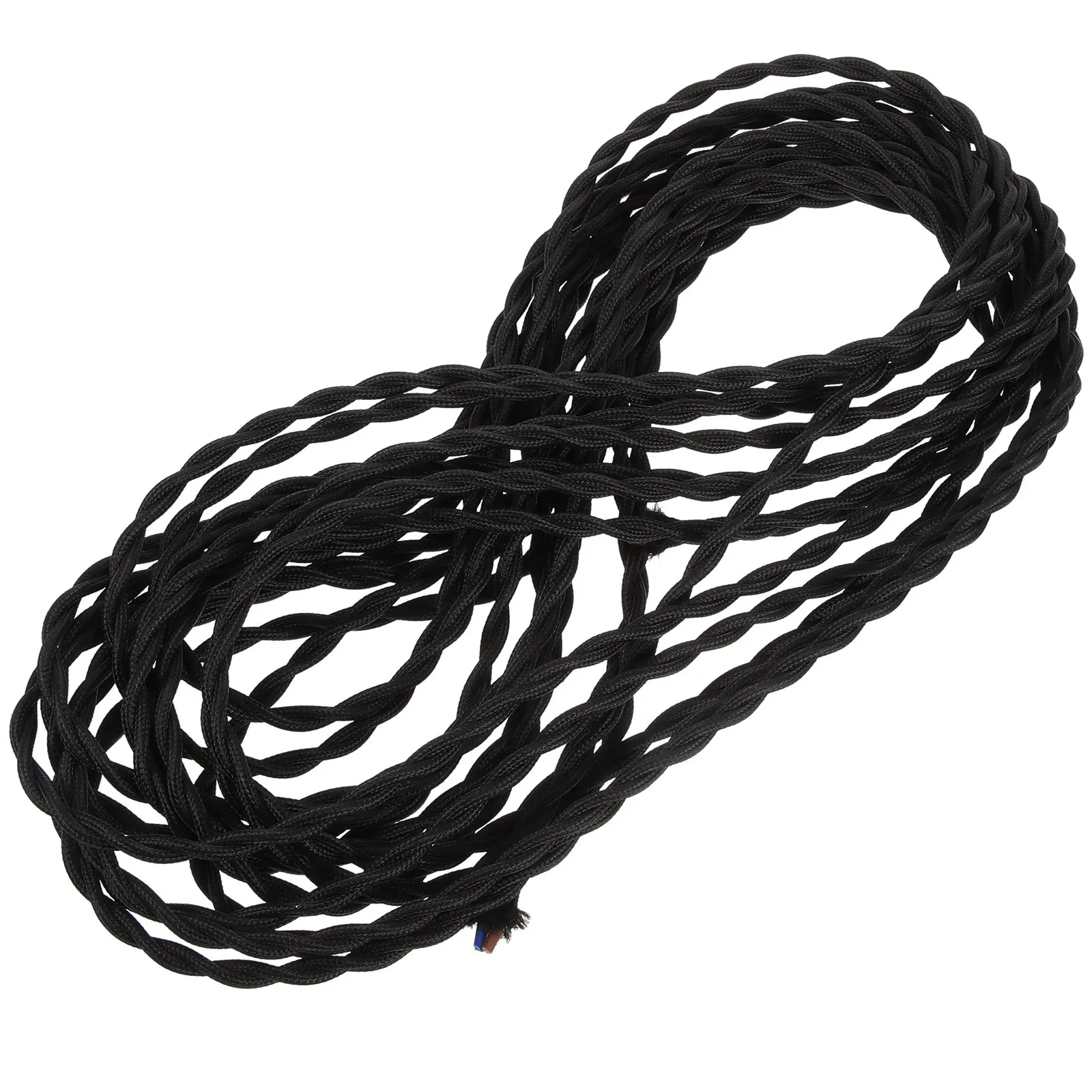 Twisted Lamp Cord Replacement 1 Roll Copper Conductor PVC Coated Vintage Industrial Electrical Wire for Lighting Kits