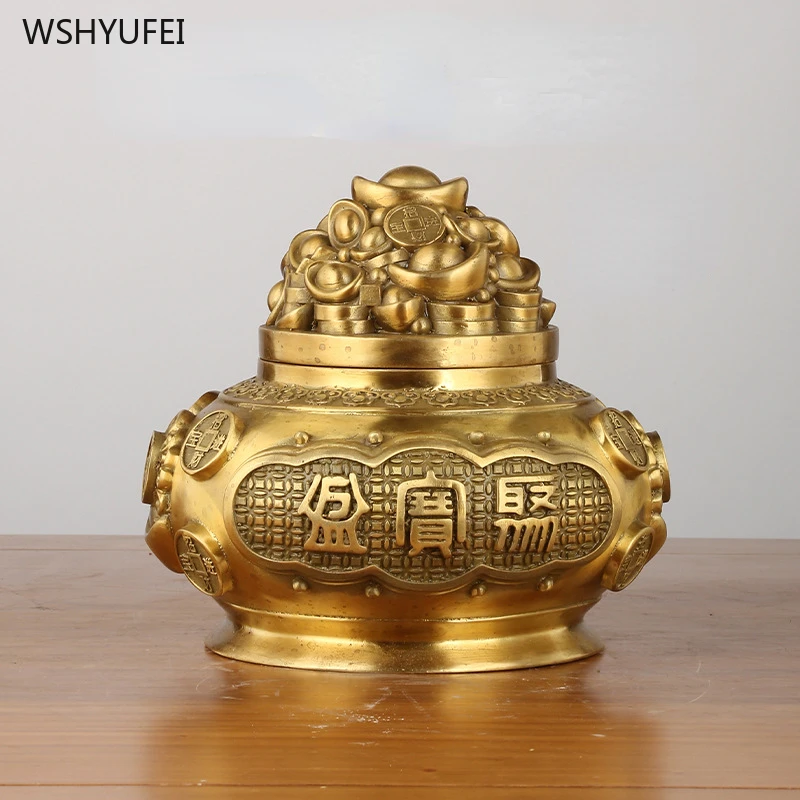 

1pcs Treasure Basin Ornament Home Feng Shui Ornament Office desktop decorations Store opening gifts Home decor accessories