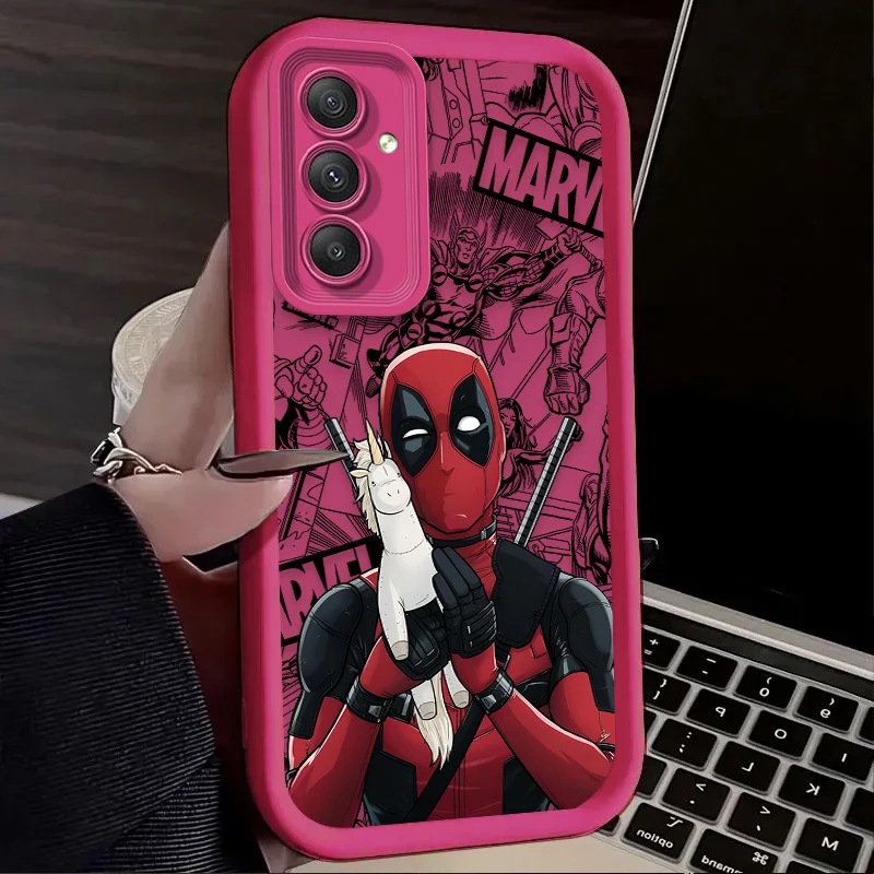 Funda de Anime Marvel Deadpool para Samsung Galaxy A54 A05 A05S A34 A24 A14 A53 A33 A23 A13 A52 A52S A32 A22 A12 A71 A51 A31 A50 Etui