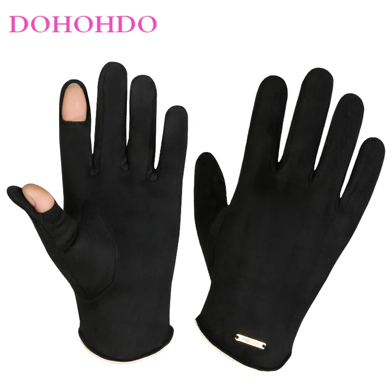 Winter Touch Screen Velvet Gloves Men Self-heating Thick Warm Cycling Driving Cotton Gloves Black Gloves Male Перчатки Мужские