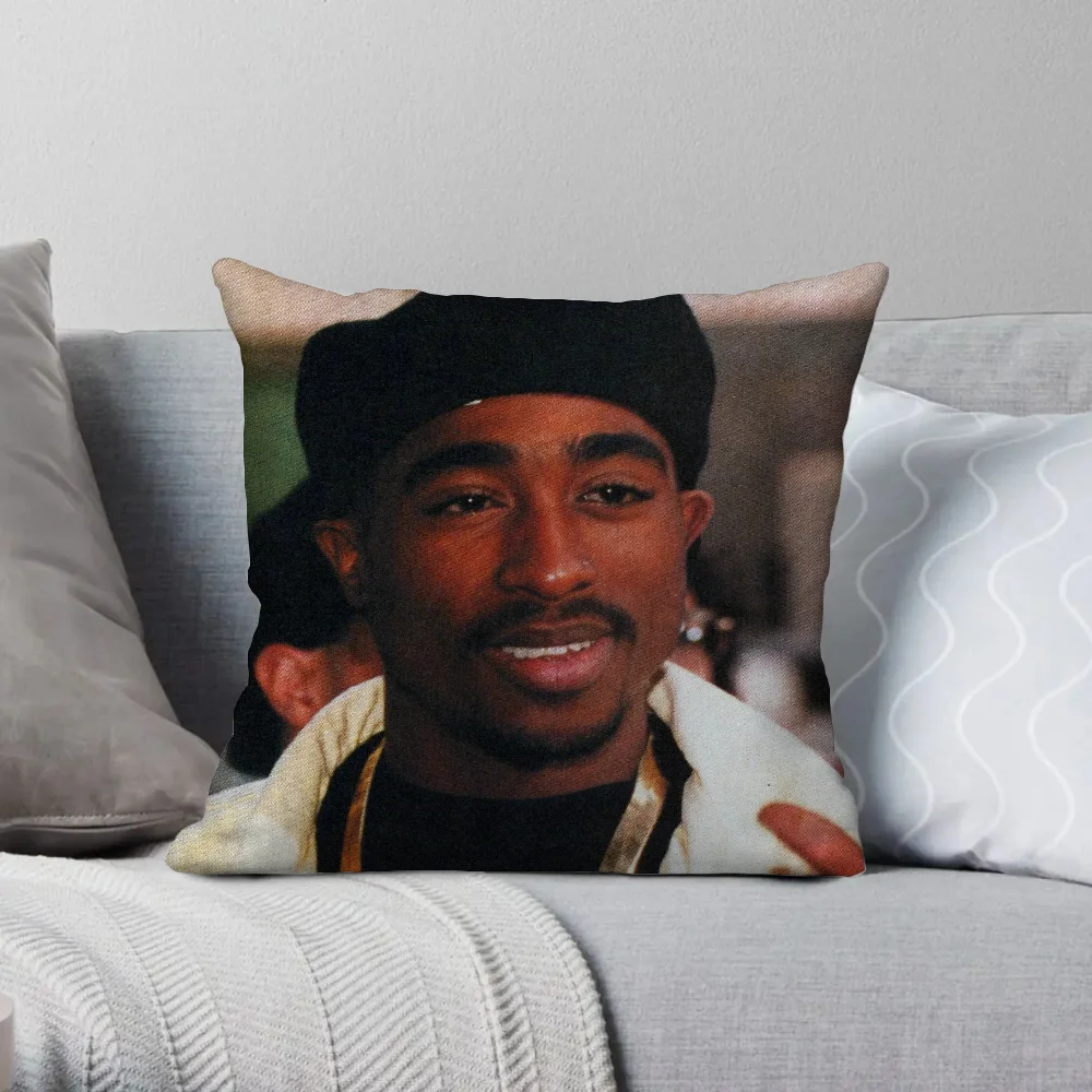 Cushion Cover 40*40 T-Tupac Amaru ShakurS Covers for Bed Pillows Short Plush Decorative Pillowcase Pillowcases 40x40 Pillow Hugs