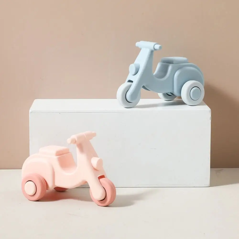 Multifunktionale Cartoon Baby Silikon Auto Spielzeug BPA FREI Pädagogisches kinder Auto Modell Spielzeug Weiche Sicherheit Baby Zahnen Spielzeug