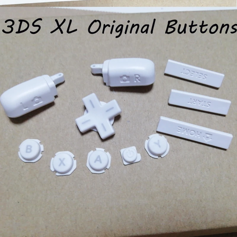 Original NEW White Power L R Home Start Select ABXY D-Pads Key Direction Cross Buttons For Nintend Old 3DS LL/XL Console