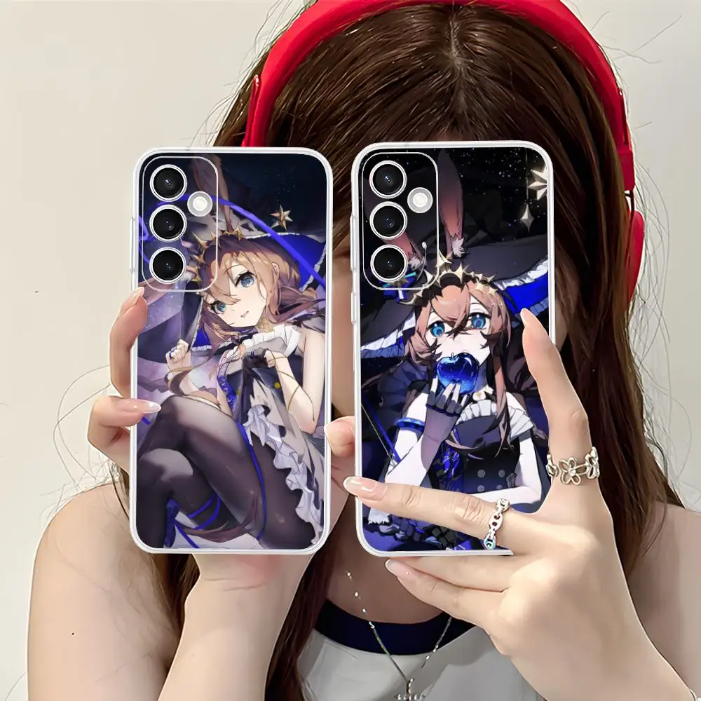 

Arknights Amiya Mobile Phone Case for Samsung Galaxy S25 S24 S23 S22 S21Plus FE Ultra Clear Colour Protective Cover Pretty
