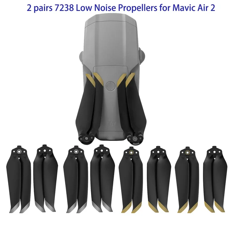 2 Pairs 7238 Low Noise Props 7238F Propellers For DJI Mavic Air 2 /DJI AIR 2S Drone Accessories