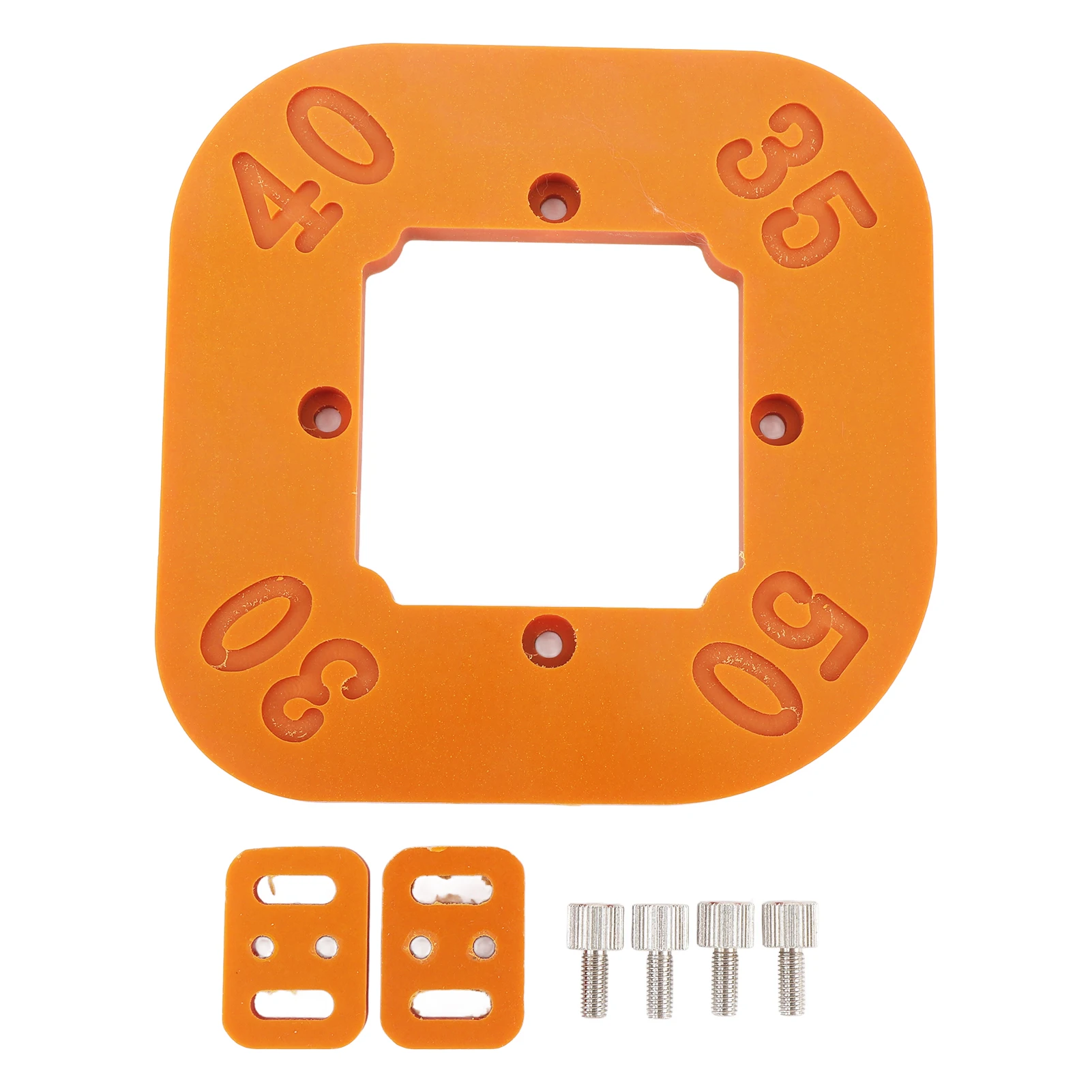 Router Radius Jig Mudah Digunakan Rekayasa Plastik Papan Sudut Bulat Radius Template R30 R35 R40 R50 untuk Proyek Pertukangan