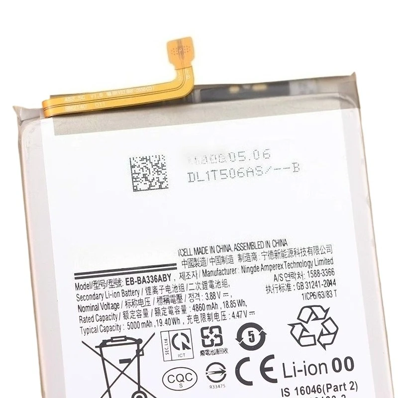 New Flash-sale 5000mAh Lithium Battery Board EB-BA336ABY Battery for Samsung Galaxy A33 A53 5G SM-A5360 A33 5G A536+free Tools
