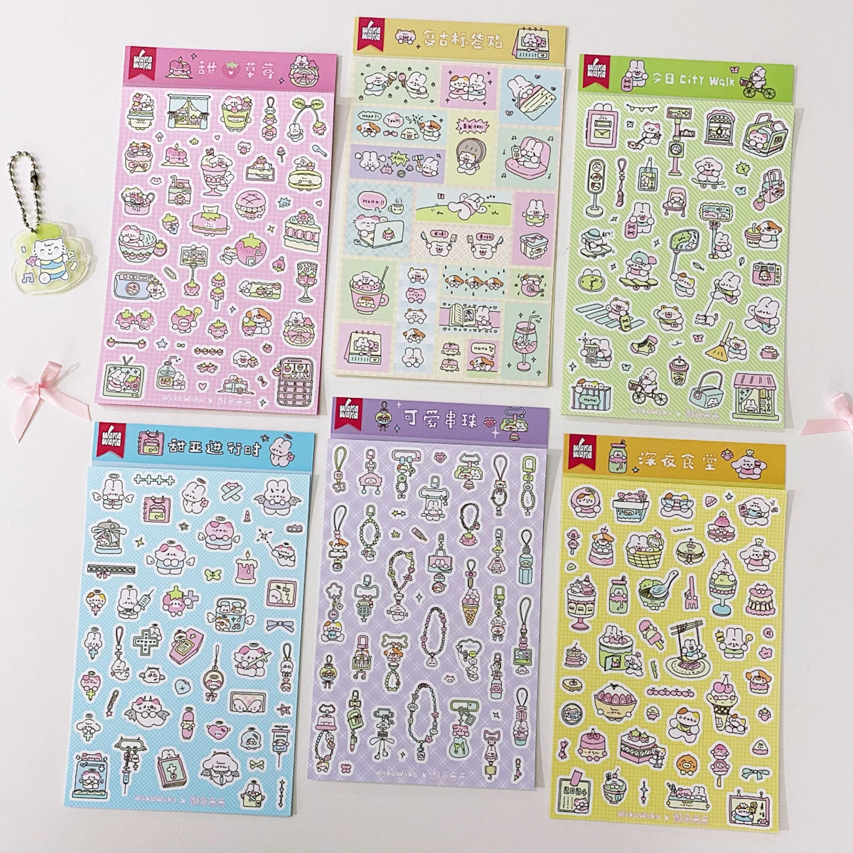 Kawaii Scrapbooking materials stationery sticker Cute Korean Deco Sticker For Diy Arts Crafts Album Phone Journal Planner