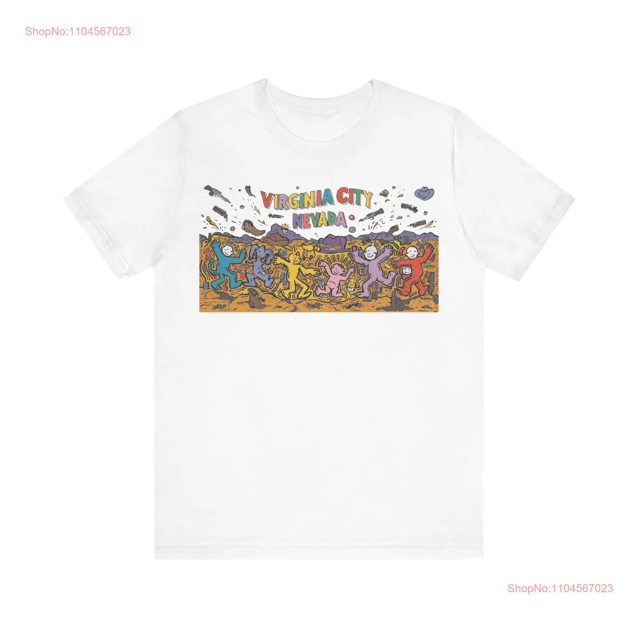 

Virginia City Nevada T Shirt Old West Historic Travel Souvenir long or short sleeves