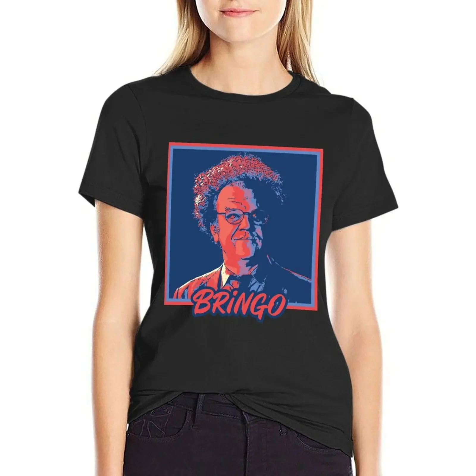 

Mens Womens Light Blue Bringo Dr Steve Brule Funny Fans T-shirt summer tops T-shirts for Women