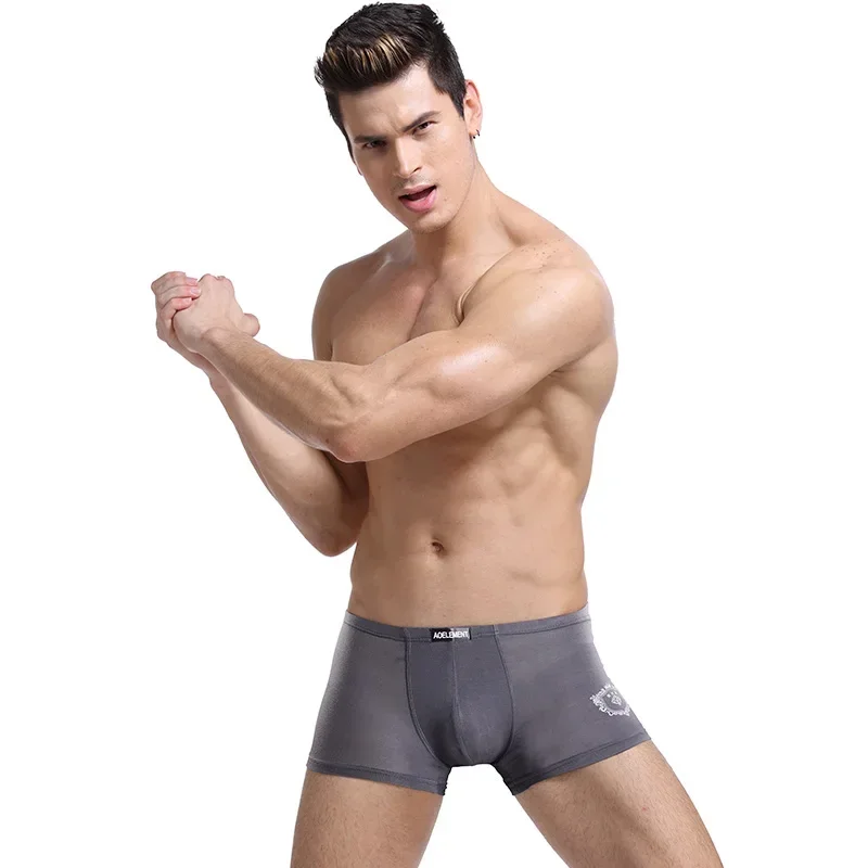 Modale Herrenunterwäsche – mittelhohe Boxershorts, atmungsaktive und sexy Unterhose für Jugendliche