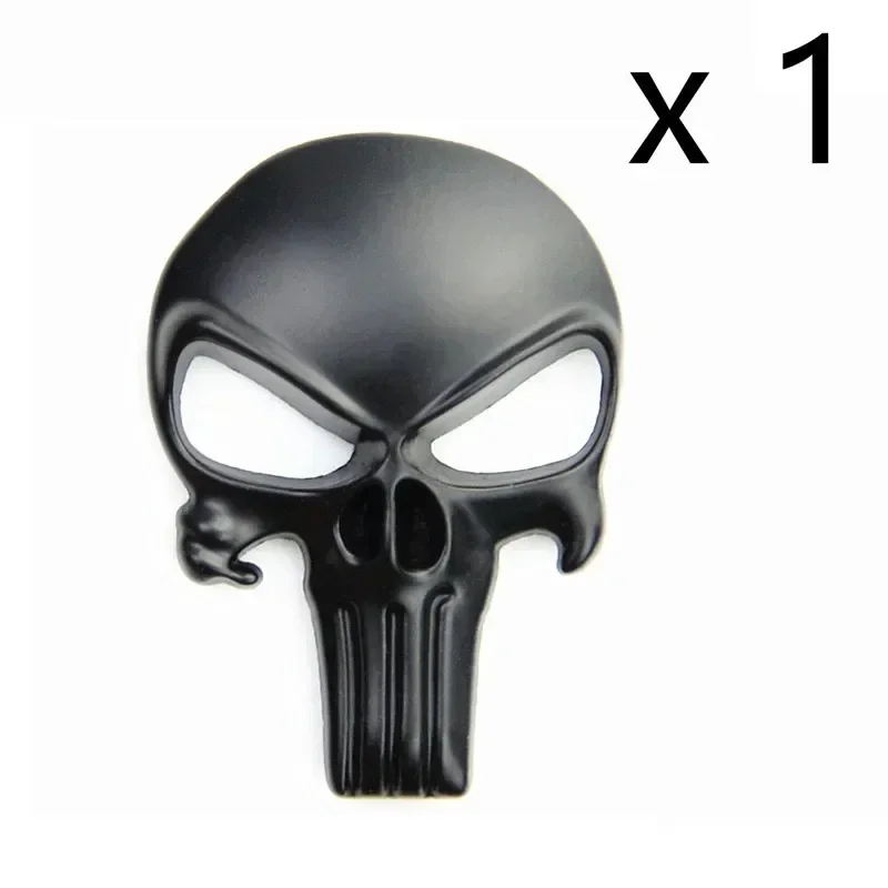 New 35*25MM Skull Metal Sticker for AR15 AR10 AK47 M4 M16 1911 USP M92 Glock G17 19 Airsoft Rifle Pistol Gun Hunting Accessories