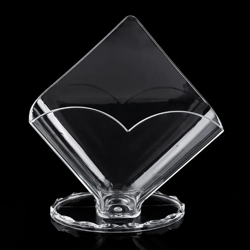Soporte para pañuelos con forma diamante, dispensador servilletas transparente exquisito, organizador papel utilitario