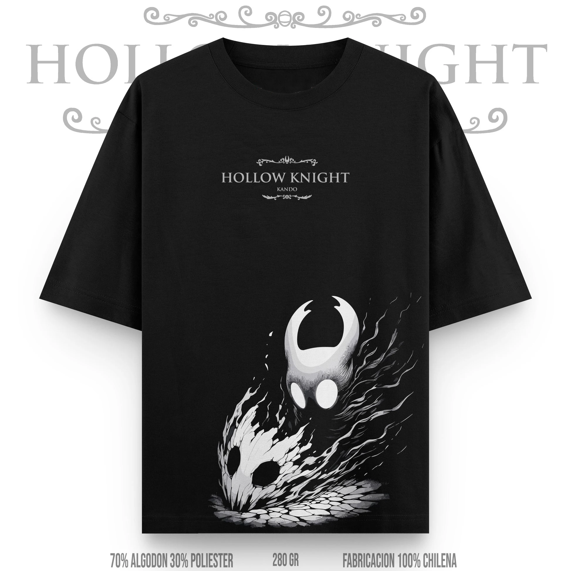

Футболка с рисунком Hollow Knight Silksong, игровая периферия, футболка большого размера Y2k, повседневная хлопковая удобная мужская одежда с короткими рукавами