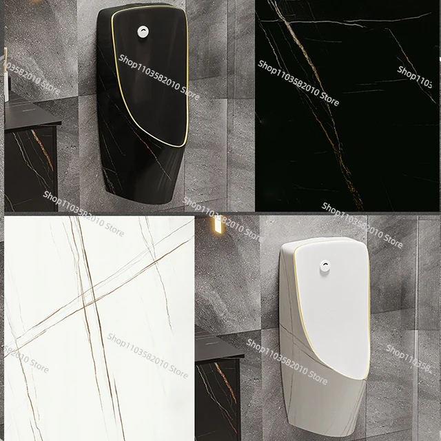 Automatic Urinal Flusher With Sensor OEM Wall Hung Ceramic Power Urinal For Men Floor Mounted Urinals