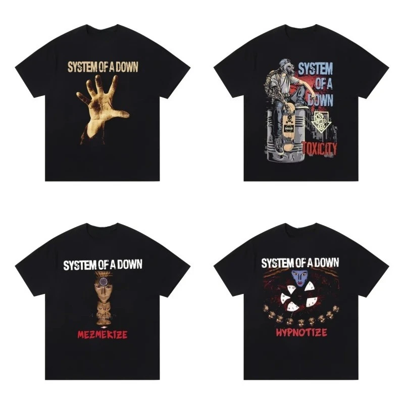 

Cotton T-shirt, World Rock, European Metal, High Quality Comfortable Top for Men and Women, Street Wear, Loose Short Sleeve