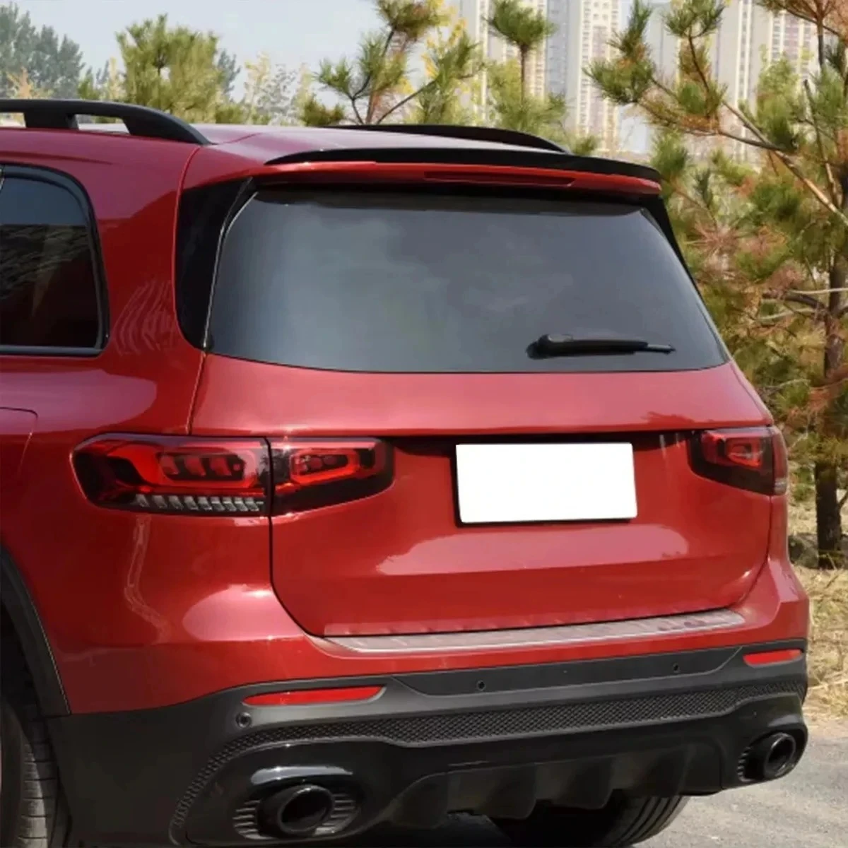 Car Rear Trunk Wing For Mercedes-Benz Glb X247 GLB180 200 GLB35 2019+ For AMG Splitter Spoiler Tail Wing Exterior Accessories view 4