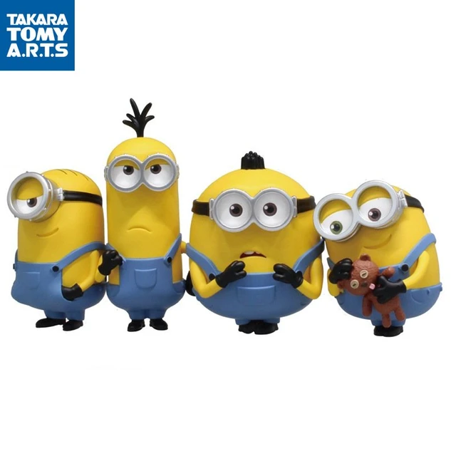 TAKARA TOMY Genuine Gashapon Despicable Me Minions Stand Figure Dolls Kevin  Stuart Bob Otto Anime Action Figures Toys for Kids - AliExpress