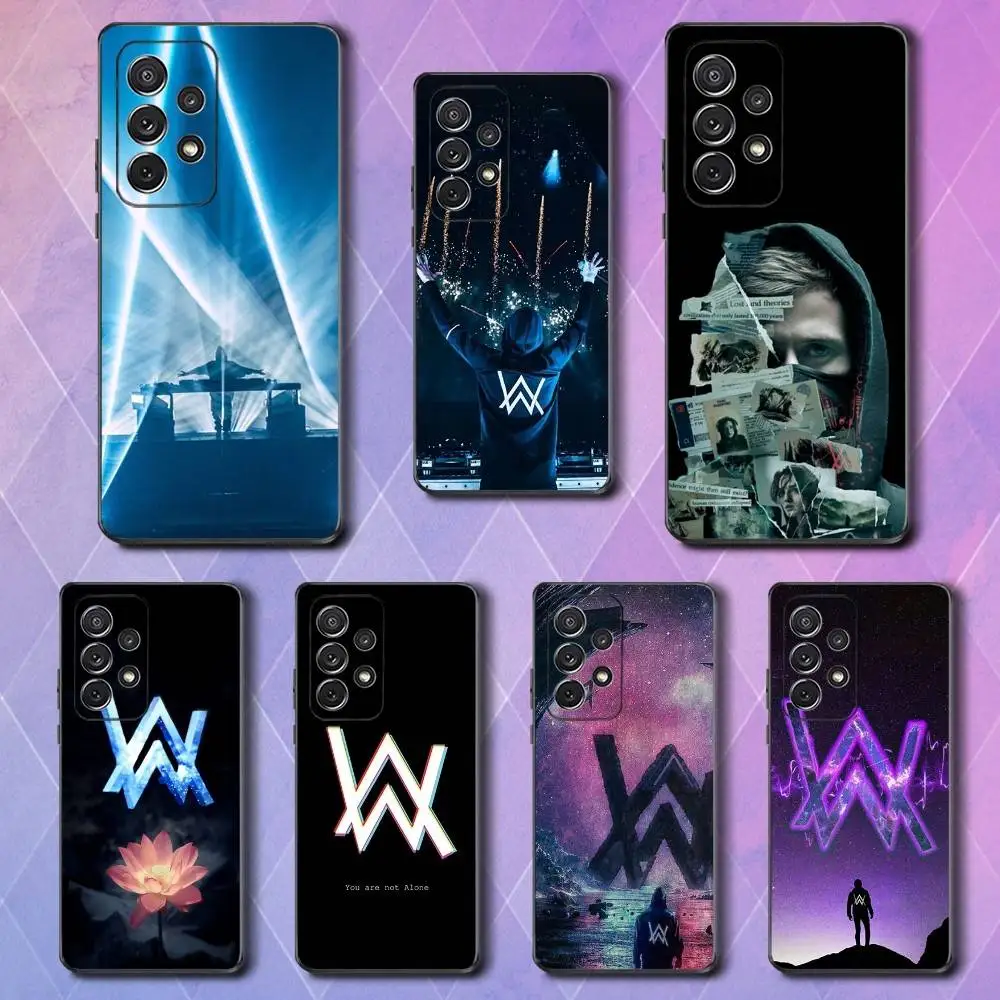 

A-Alan W-Walker Norway DJ Phone Case For Samsung S25,S24,S23,S22,S21,S20,S10,Ultra,Plus,Lite,FE,Soft Silicone Black Cover