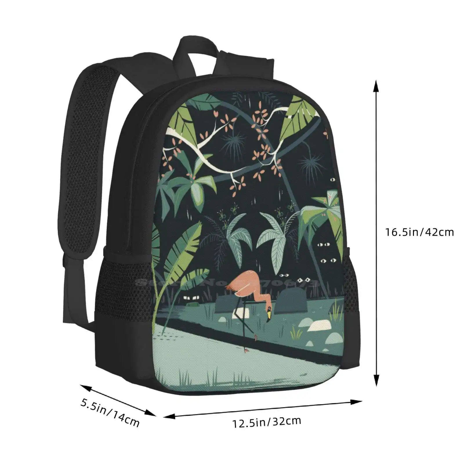 Nightshade Jungle Pattern Design Laptop Travel School Bags Sci Fi Awesome Radical Sweet Chill Beautiful Dank Fresh Funky #3