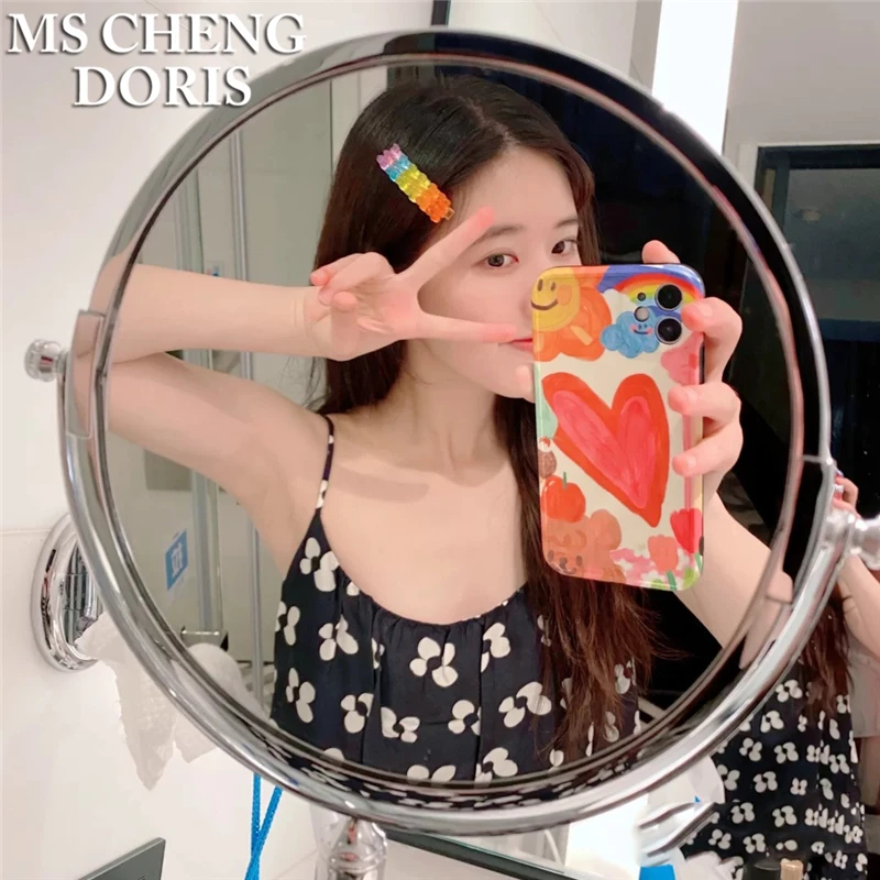 MSCHENGDORIS Candy Color Jelly Bear Hair Clip Women Girl Cartoon Transparent Bear Barrette Fashion Cute Resin Gummy Bear Jewelry