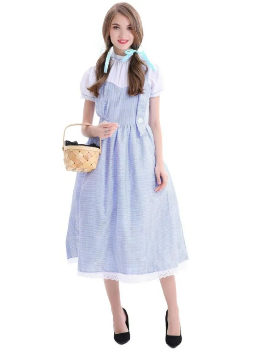 Volwassen Alice Dr Stage Performance Kostuum Halloween Estate Maid Outfit Polyester Materiaal Traditionele Chinese Etnische Slijtage