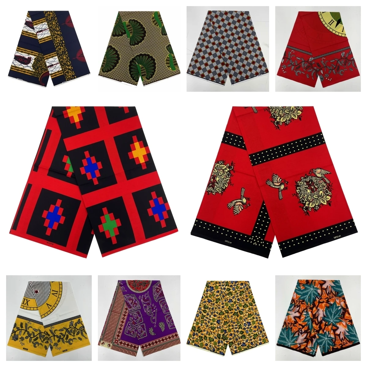 Ankara Fabric African Real Wax Print Fabric 100% Cotton High Quality 6 Yards African Fabric For Party Dress Nigeria Ankara Wax