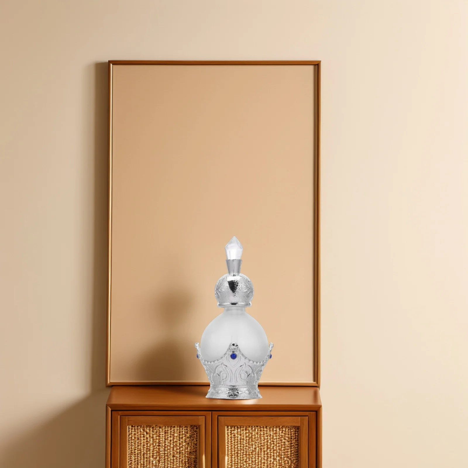 Flacone di profumo in vetro stile Arabia da 15 ml Flacone contagocce vintage Porta oli essenziali riutilizzabile vuoto per decorazioni per la casa da viaggio