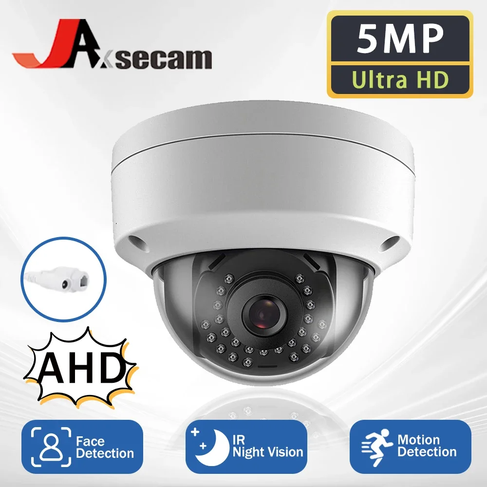 

H.265 5MP Surveillance CCTV Camera Vandalproof 5MP HD Camera Motion Face-Detection IR Cut Night Vision Big Dome AHD Camera