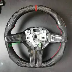 For BMW Z4 E85 E86 E87 E89 Customized 100% Real Carbon Fiber Car Steering Wheel With Leather