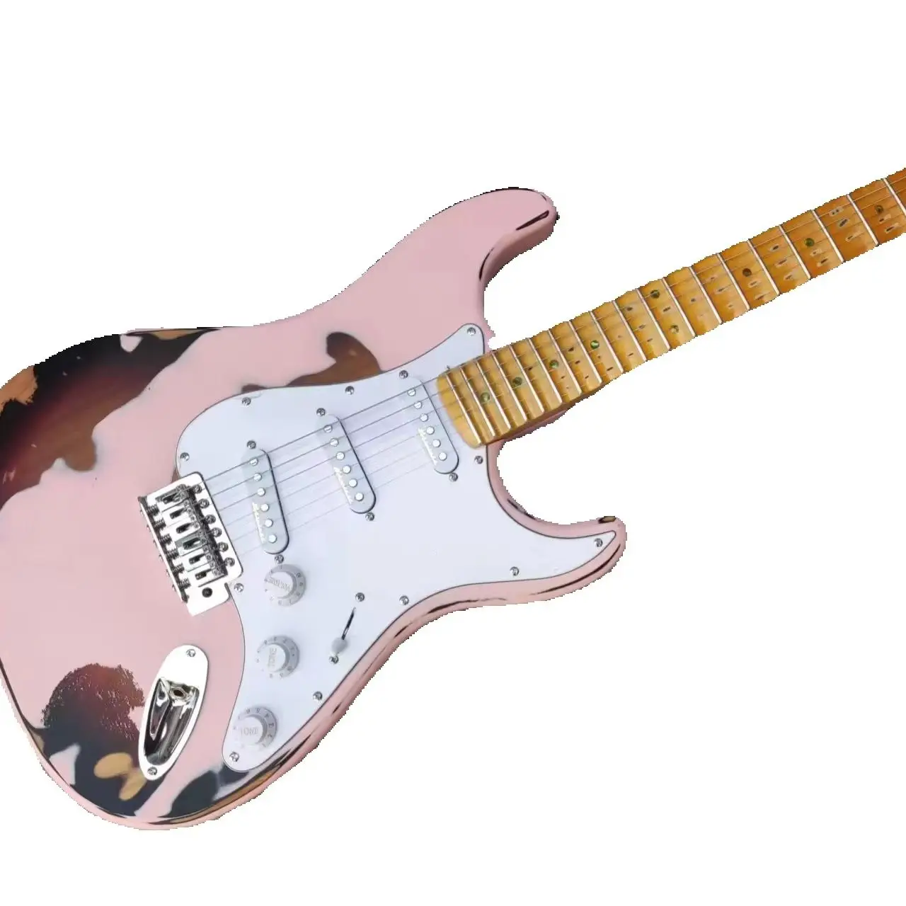 La chitarra elettrica ST retro pink: una scelta perfetta per i musicisti moderni