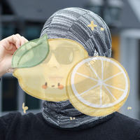 New Men Winter Warm Wool Hat Outdoor Ear Protection Warm Thick Bicycle Knitted Cap Scarf Windproof Visors Cap Tide Gorras