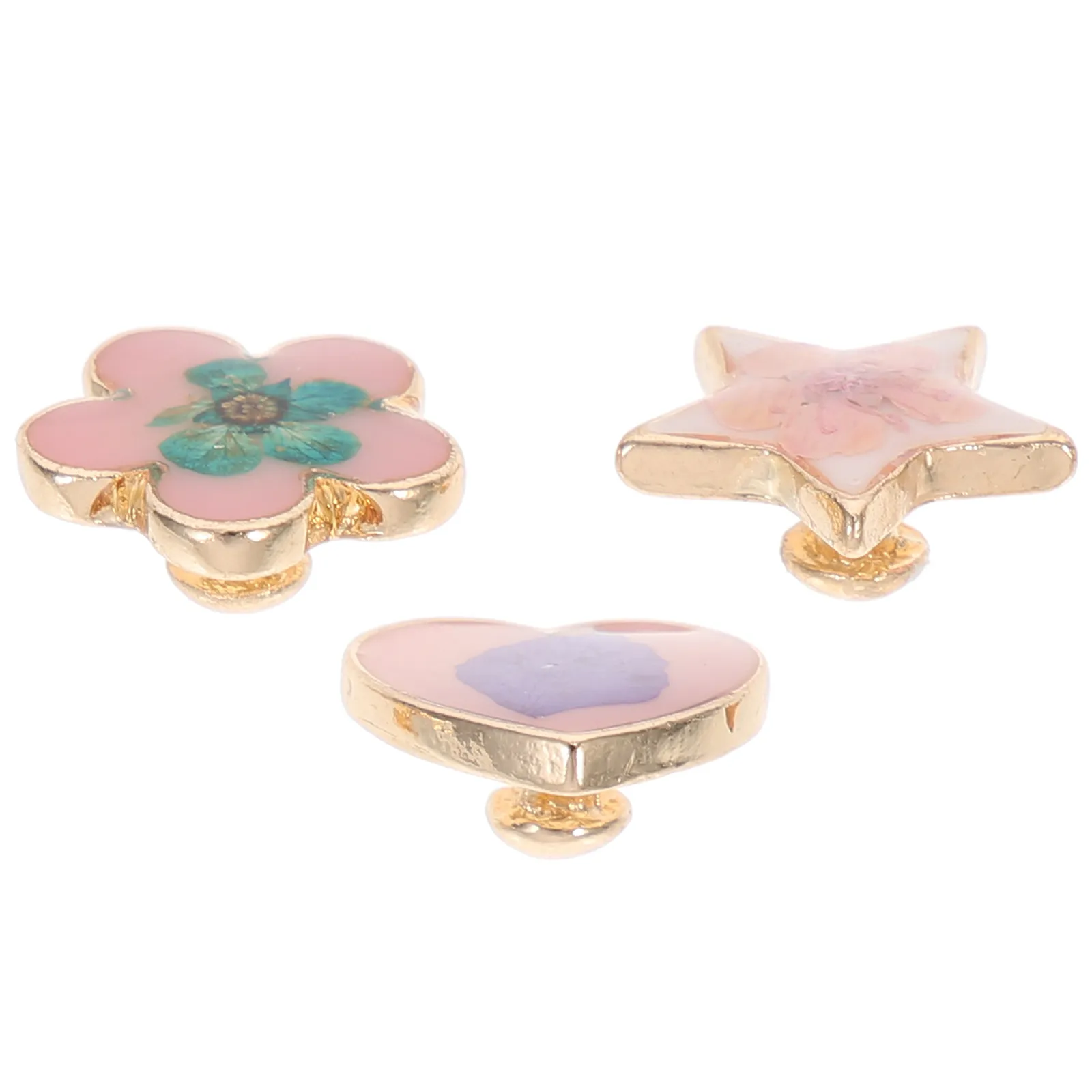 3Pcs Delicate Watchband Charm Set Alloy Watch Decor Wear-Resistant Fade-Proof Compact Luxury Watchband Nail for Smart Watch Band