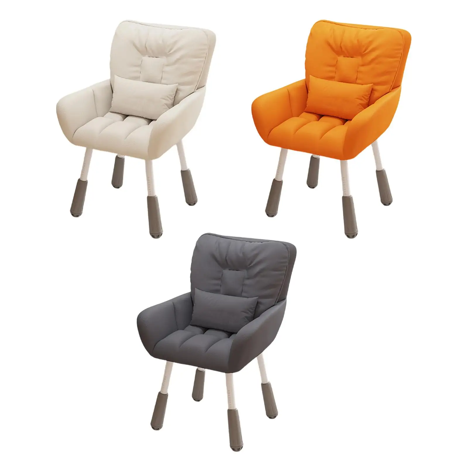 Cadeira de Escritório Ergonômica em Tecido com Suporte e Assento Ajustável para Crianças, Estudantes, Escritório em Casa e Quarto