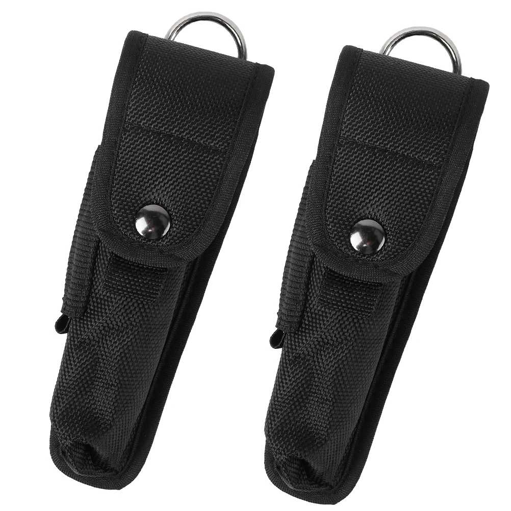 

2Pcs Durable Nylon Flashlight Cover Practical Portable Bag for Outdoor Activities Flashlight Holder Camping Accessory