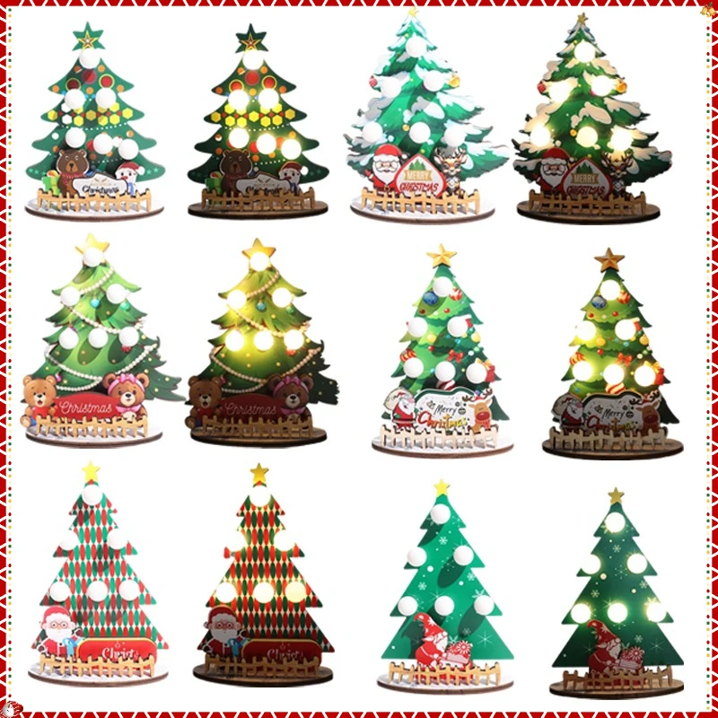 

1pc Wooden Christmas Tree Ornament Wooden Creative Snowman & Reindeer Ornaments, Xmas Decor, Festive Gift for Family Friends