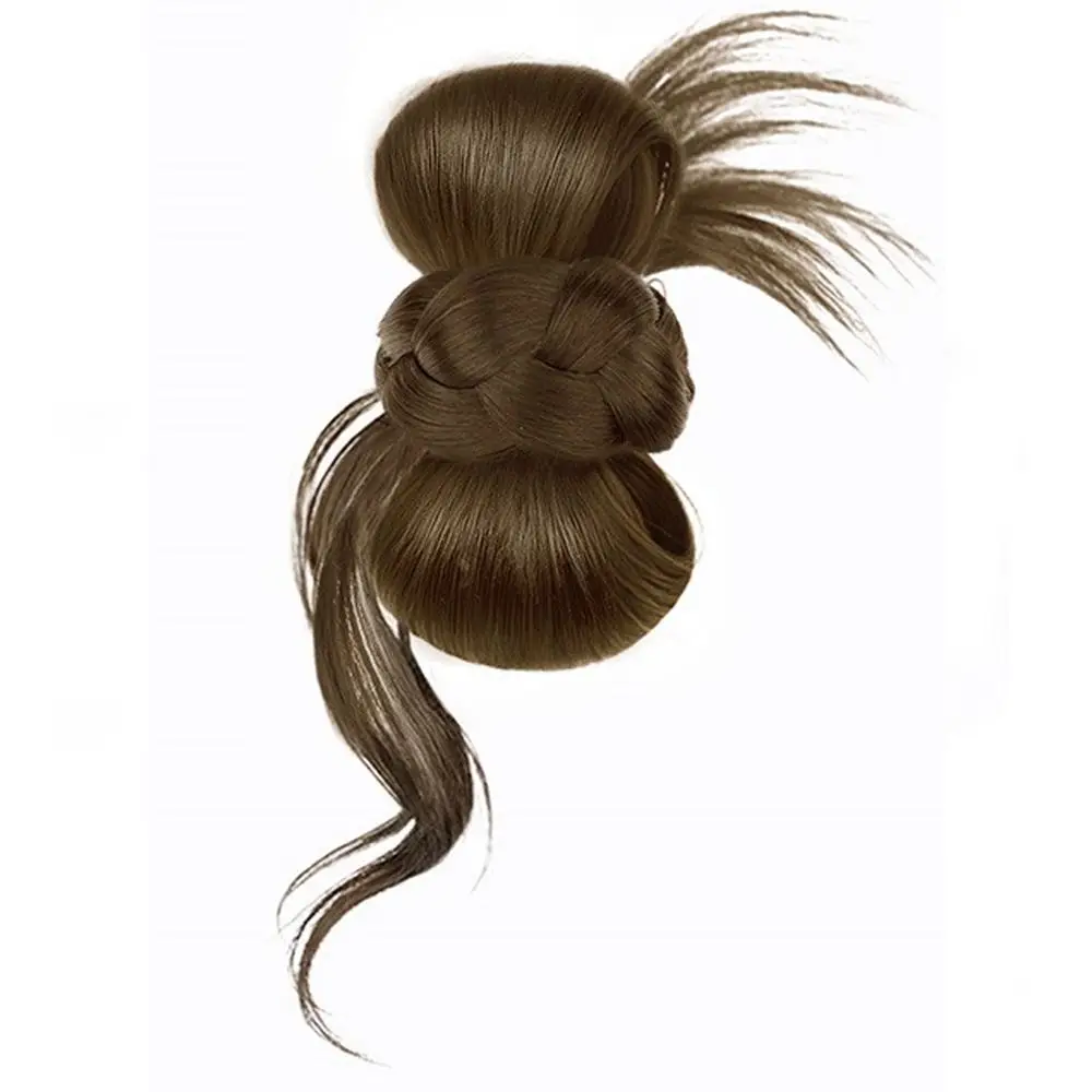 Pinza de Pelo de Alta Calidad con Agarre Fuerte para Moños y Pelucas, Color Marrón Oscuro, para Fiestas