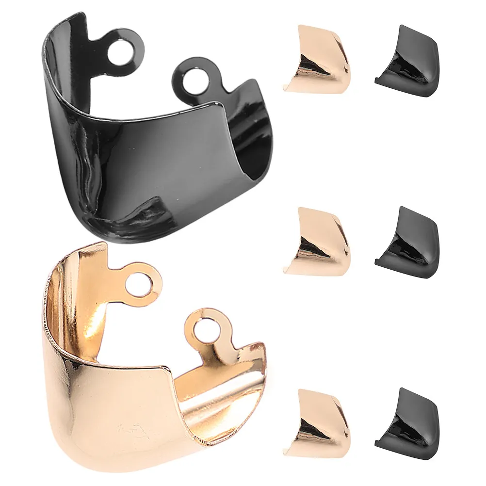 4Pairs High Heels Tip Protectors Metal Shoe Cap Covers Anti-Scratch Shoe Front Protector for Pointed Shoes Elegant Occasion