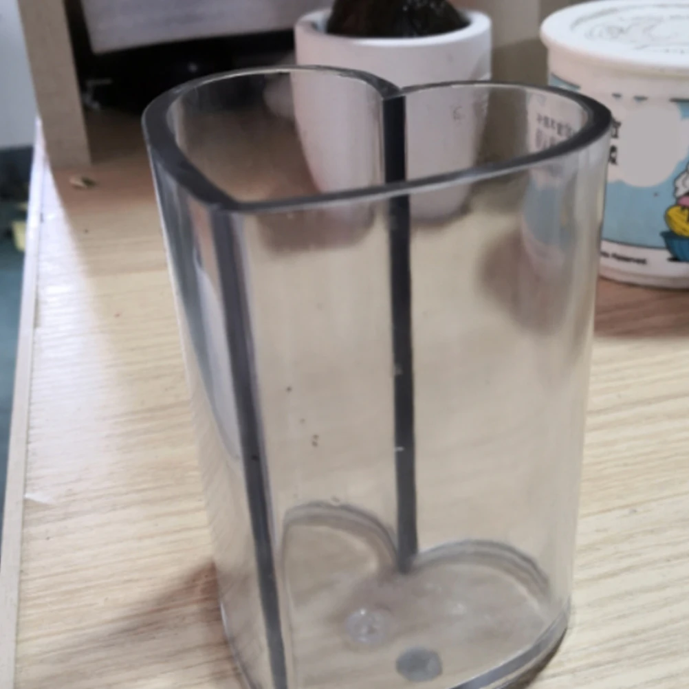 

1Pcs Heart Shape Mold Acrylic Craft Tool Non-Stick Easy Clean Container for Handmade Aromatherapy Tealight