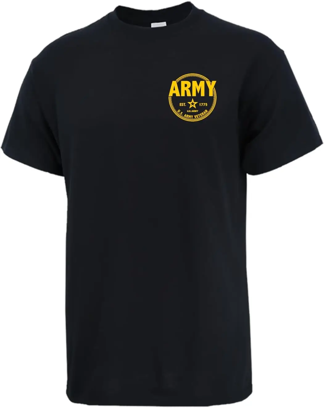 Armed Forces Gear Army Veteran Left Chest T-Shirt - Official Licensed Army Shirts for Men