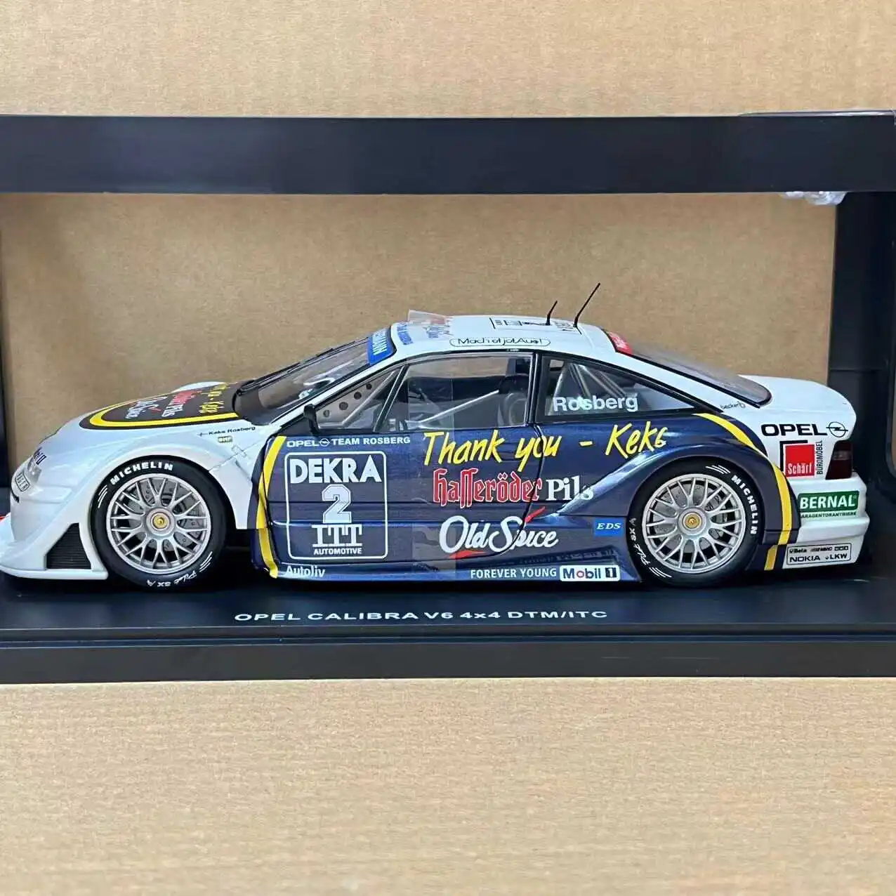 Diecast WERK83 1/18 Scale OPEL CALIBRA V6 #2 Alloy Car Model Collectible Toy Gift Souvenir Display Ornament