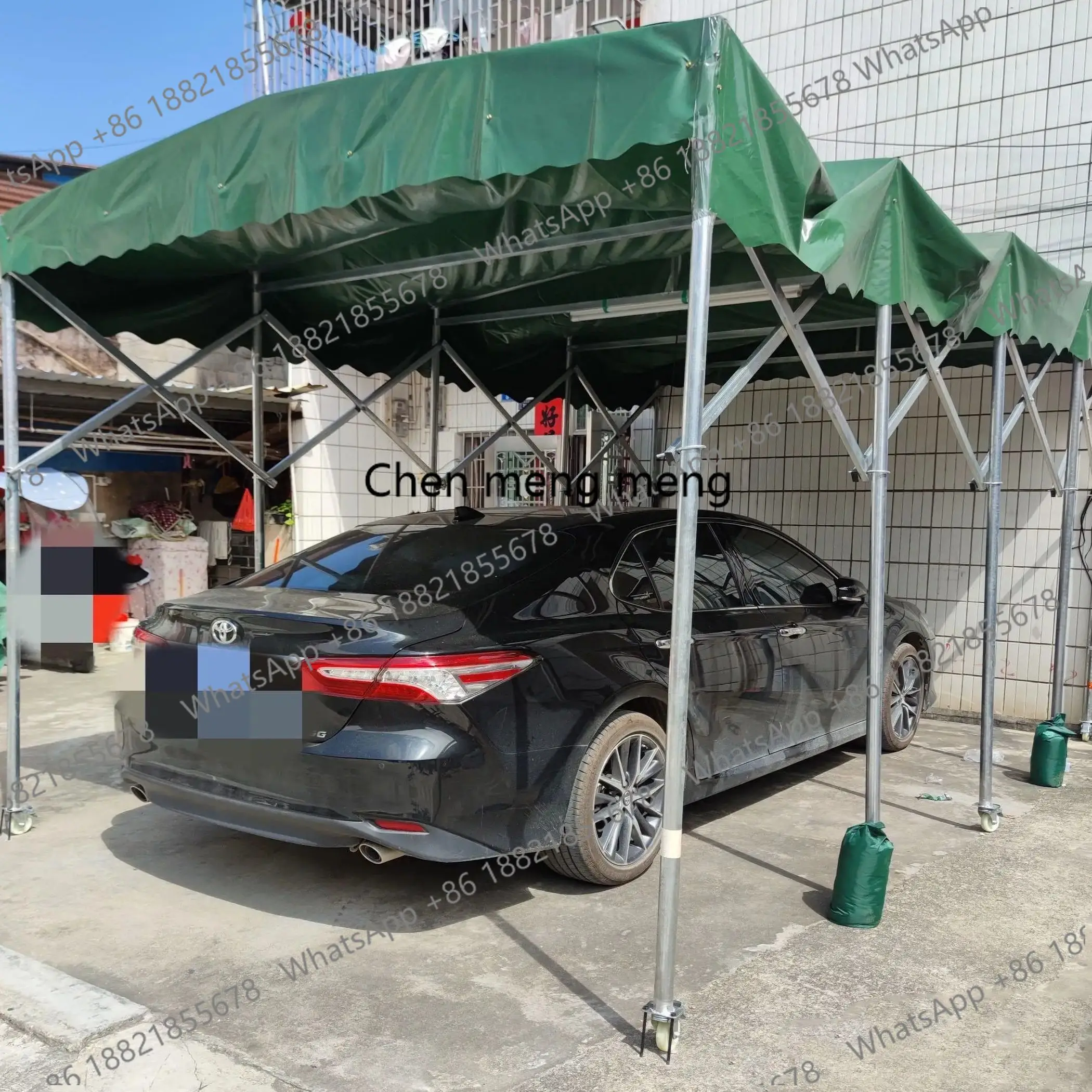 

High Quality Push-pull Canopy Tent Carport Gazebo Waterproof Retractable Roof Tent Custom Color and Size