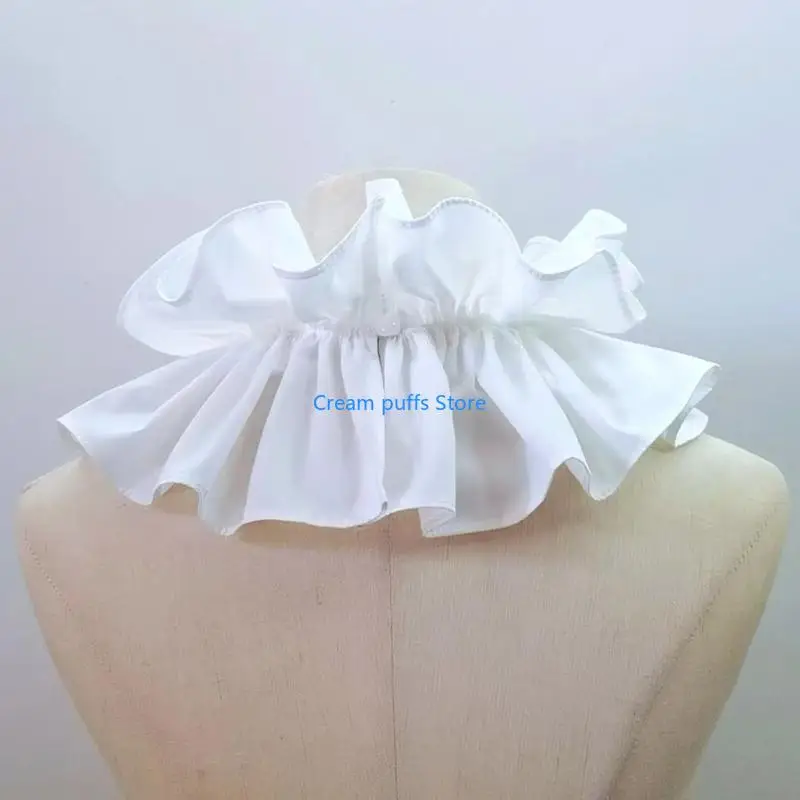 50le colar colarinho vitoriano Ruffled Court Colle