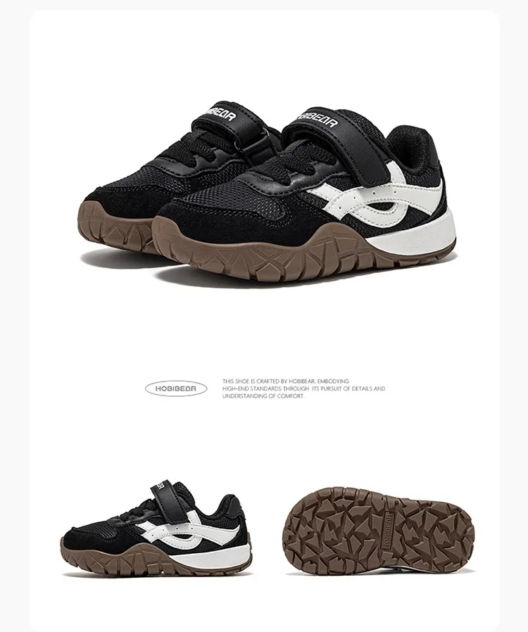 HOBIBEAR Wander-Sneaker für Kleinkinder mit breiter Zehenbox, Kunstleder-Mesh-Gehschuhe, Trekking-Outdoor-Laufschuhe mit Klettverschluss – Detail 25