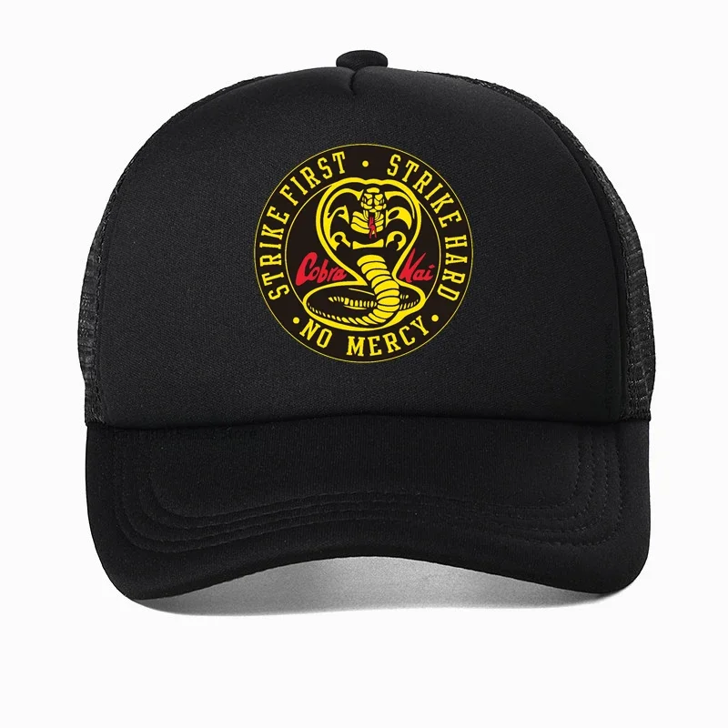 Thai Venomous Snake Cobra Kai Baseball cap Cobra Kai The Karate Kid Dad Hat Adult Cool Elapoid Snake Print Trucker Hats