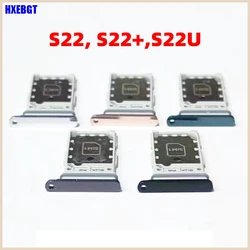 New SIM Card Tray For Samsung Galaxy S22, S22 Plus, S22 Ultra Dual SIM Tray Card Smartphone Replacement Parts