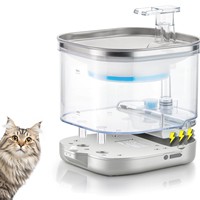 2L Wireless Cat Water Fountain Auto Sensor Drinking Fountain For Cats Dog Drinker Pet Water Dispenser Accessories 5000mAh