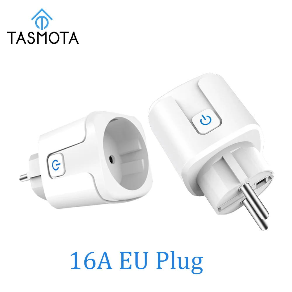

Предварительно мигающий TASMOTA WIFI 16A, вилка европейского стандарта, работает с помощником для умного дома, мониторинг электроэнергопотребления, 100-240 В